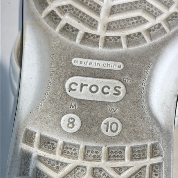 CROCS Women's White Sandals - Picture 5 of 6